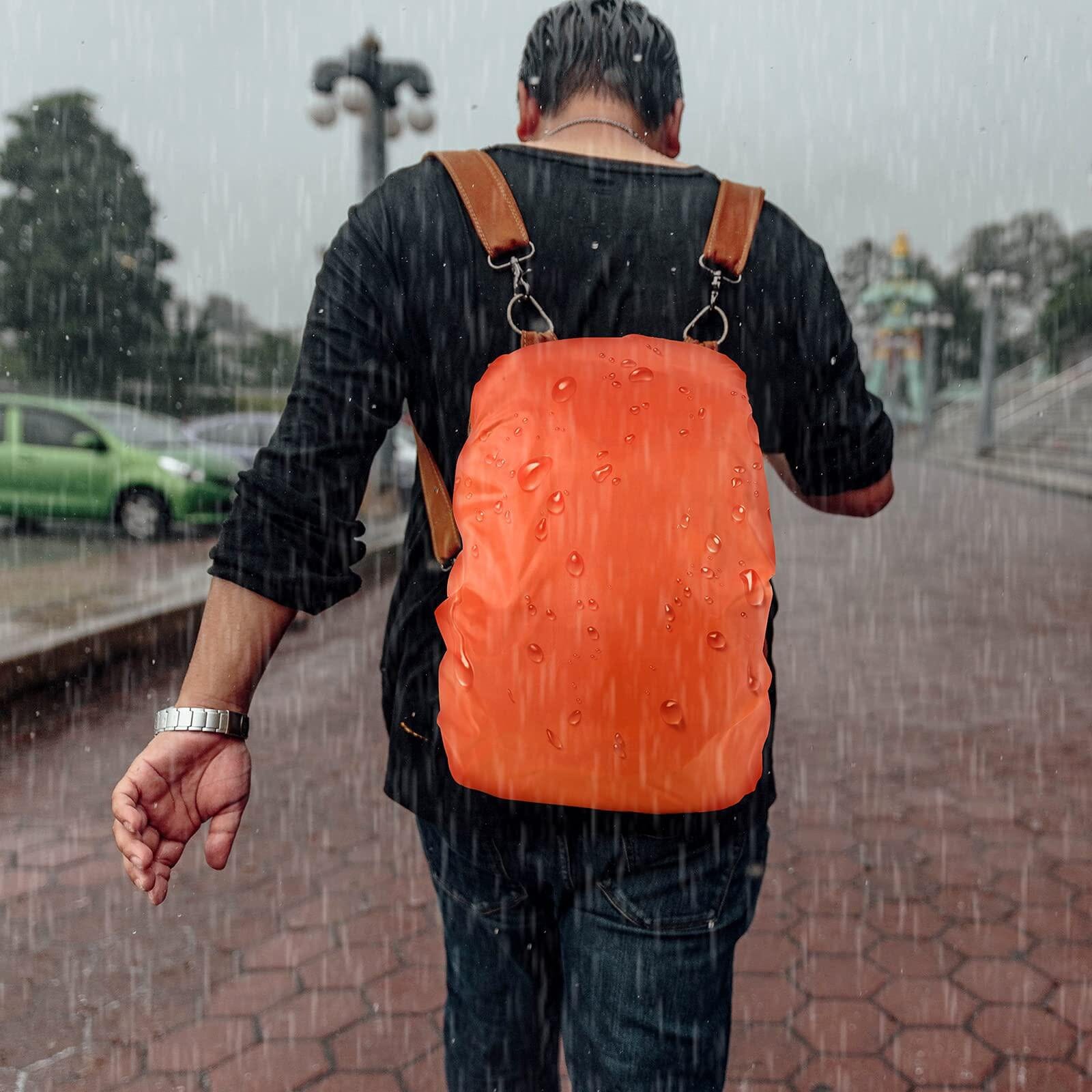 Housse de Pluie Sac à Dos - HoussePluie™ - Orange - Nature Évasion