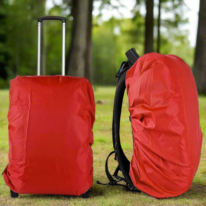 Housse de Pluie Sac à Dos - HoussePluie™ - Rouge - Nature Évasion