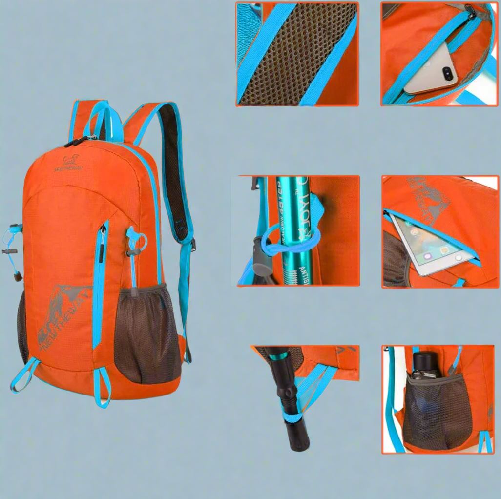 Sac à Dos de Randonnée - MountaineeringBag™ - Orange - Nature Évasion