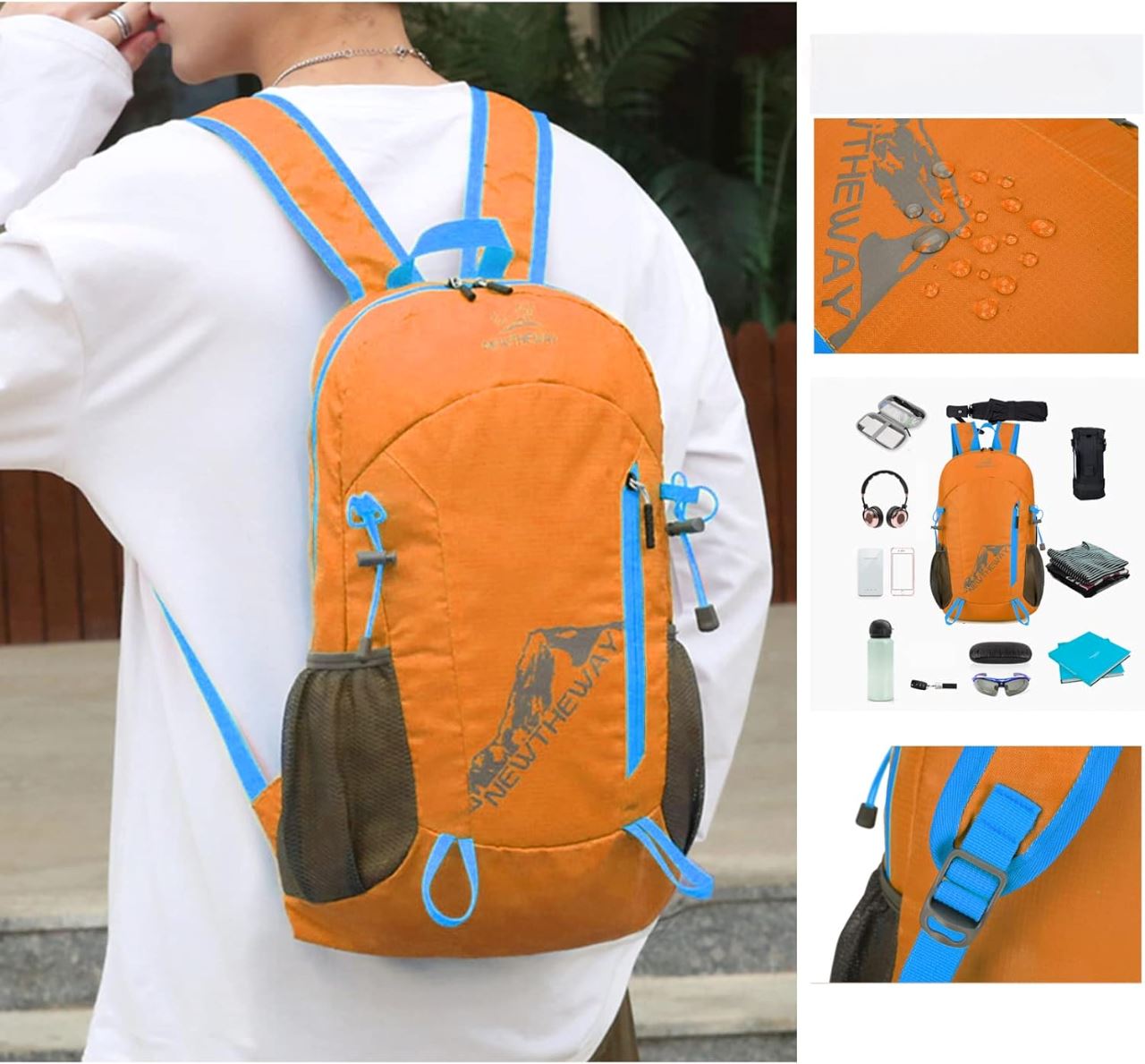 Sac à Dos de Randonnée - MountaineeringBag™ - Orange - Nature Évasion