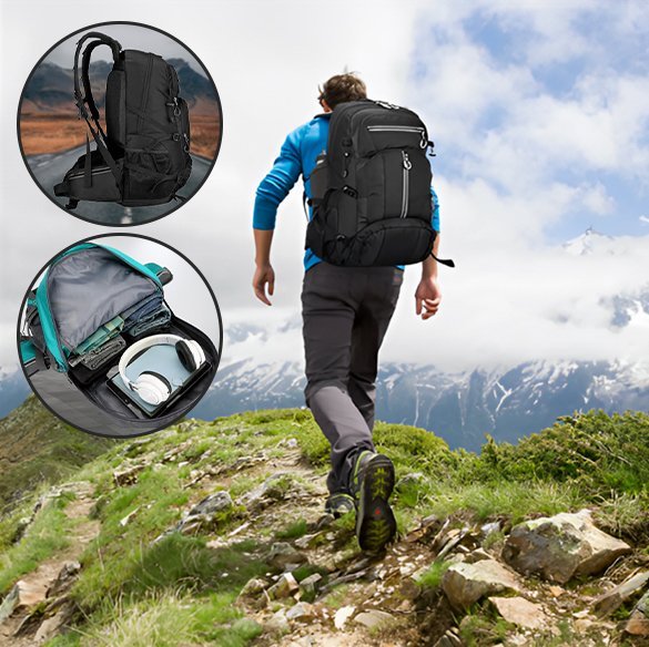 Sac à dos pour randonnée | Imperméable Ergonomique - Nature Évasion