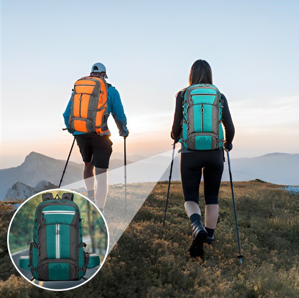 Sac à dos pour randonnée | Imperméable Ergonomique - Nature Évasion